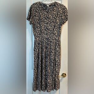 Vintage Liz Claiborne Floral Dress Size 12 Petite